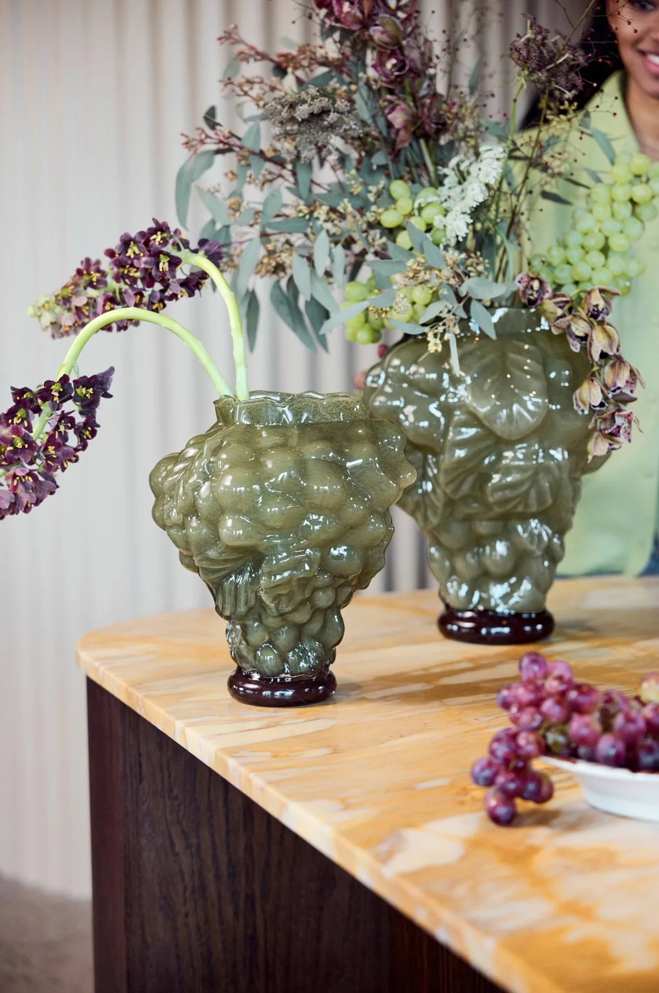 Fiano vase, Grøn, Ø23x28 cm Byon