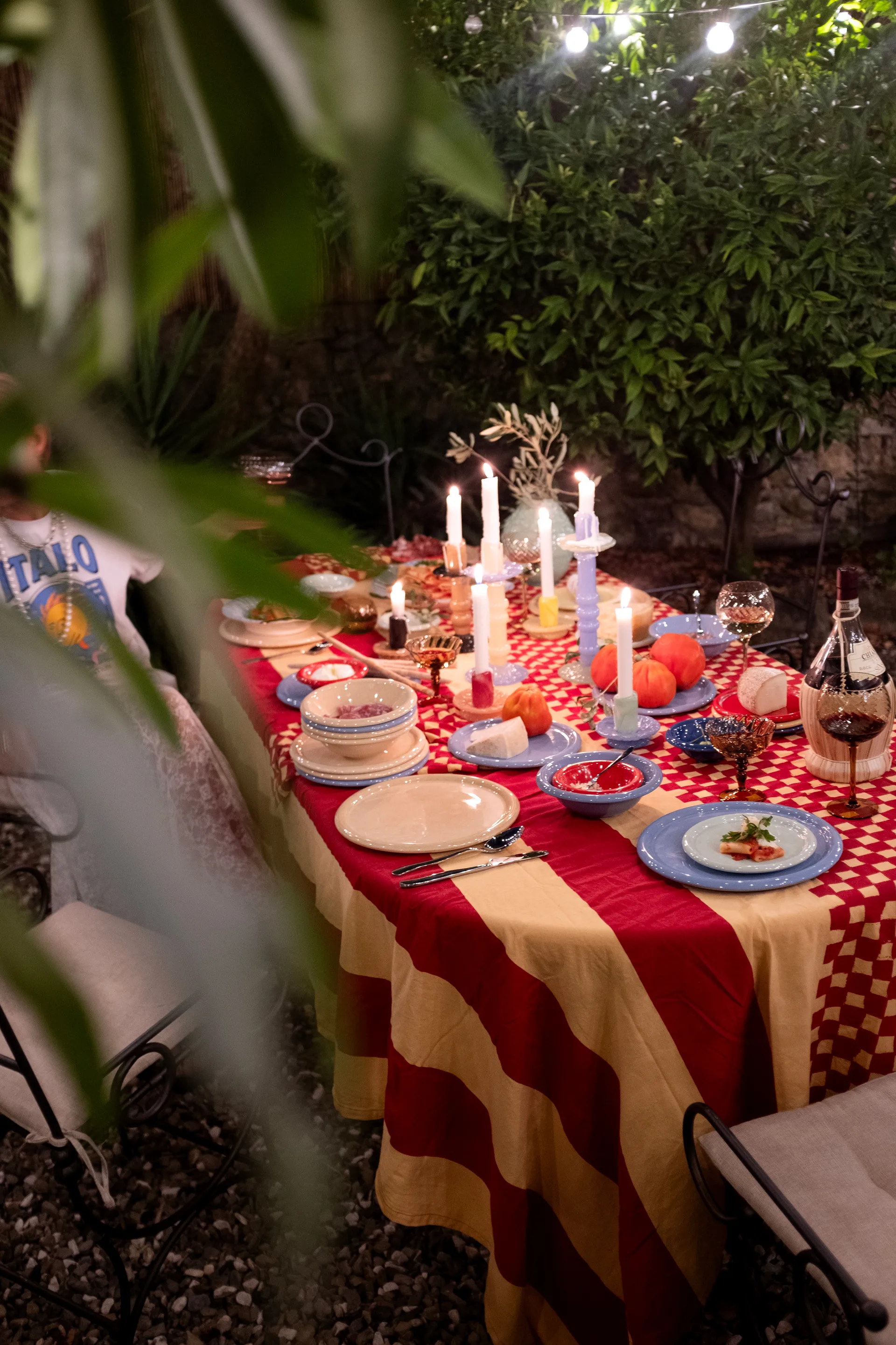 Lara lysestage XS 9 cm, Vinrød-lyserød Byon