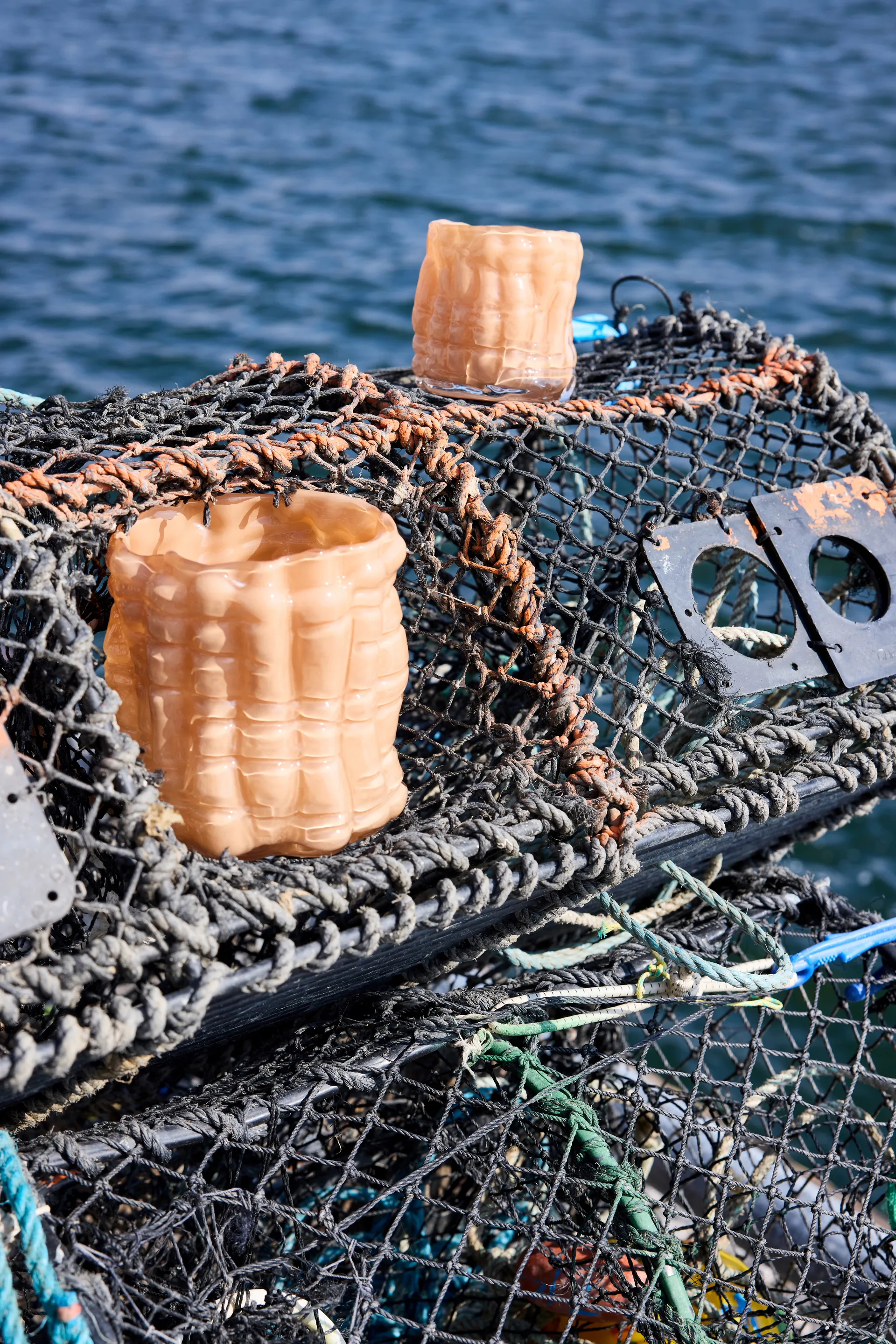 Laranne fyrfadsstage Ø15 cm, Fersken Byon