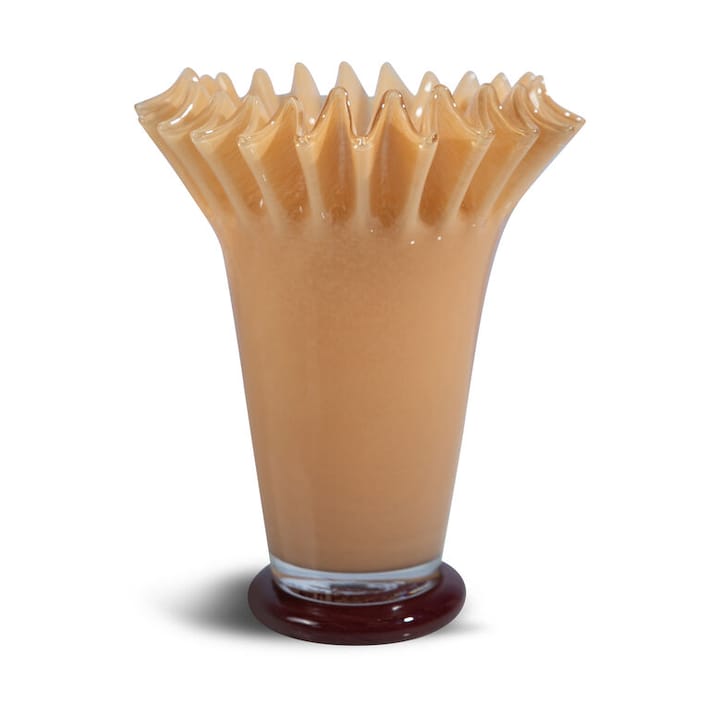 Lori vase 28 cm - Yellow/Bordeaux - Byon