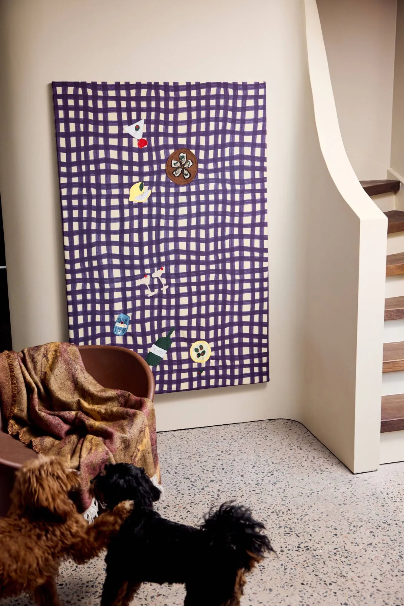 Mavi tæppe, Brun-beige-vinrød, 130x170 cm Byon