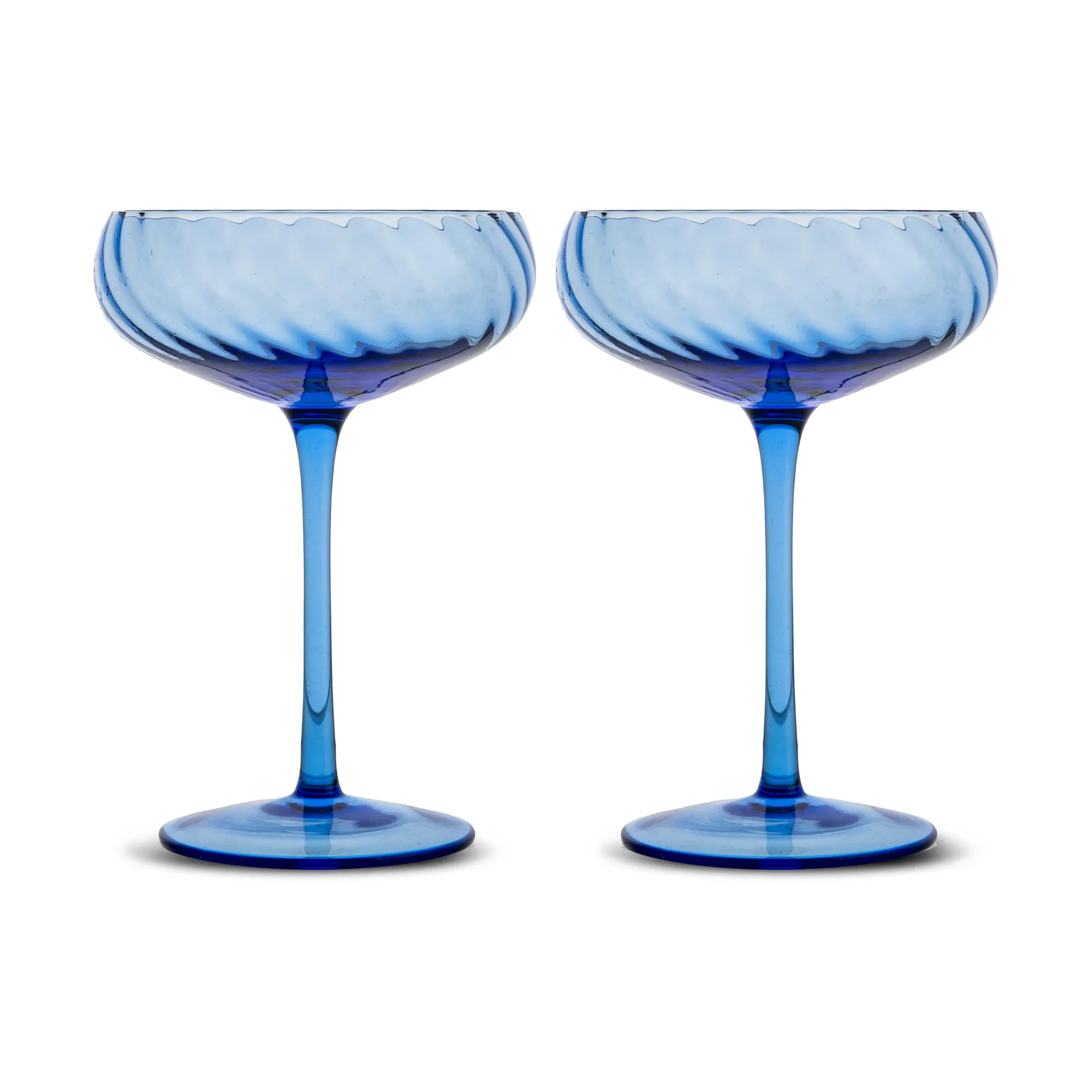 Opacity champagneglas 30 cl 2-pak, Blå Byon