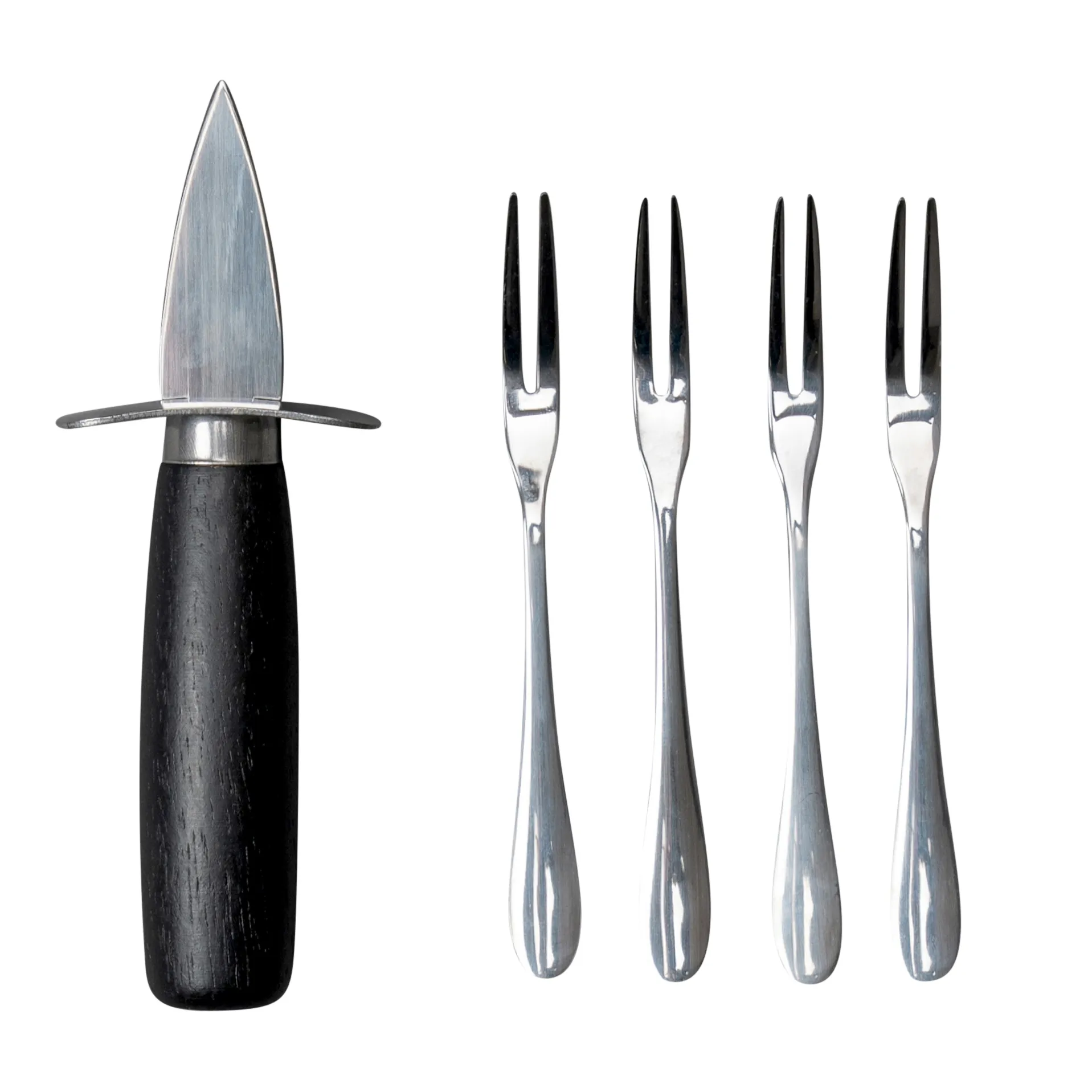 Ostrica østerssæt, Sort/Sølv Byon