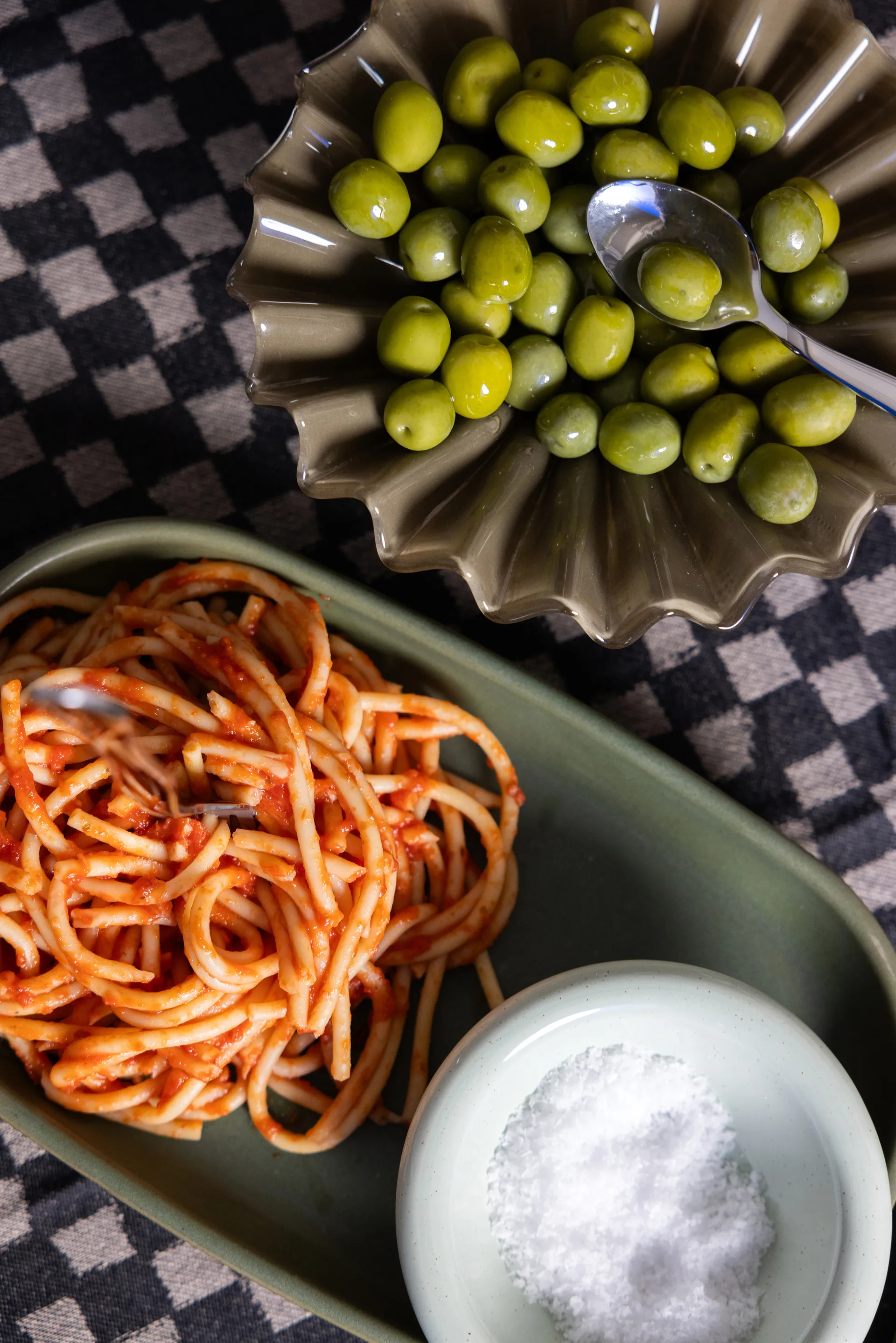 Porto serveringsfad 18x30 cm, Grøn Byon