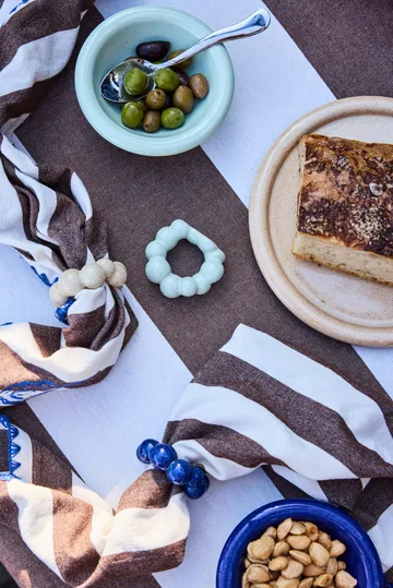 Porto servietring, 4-pak - Blå - Byon