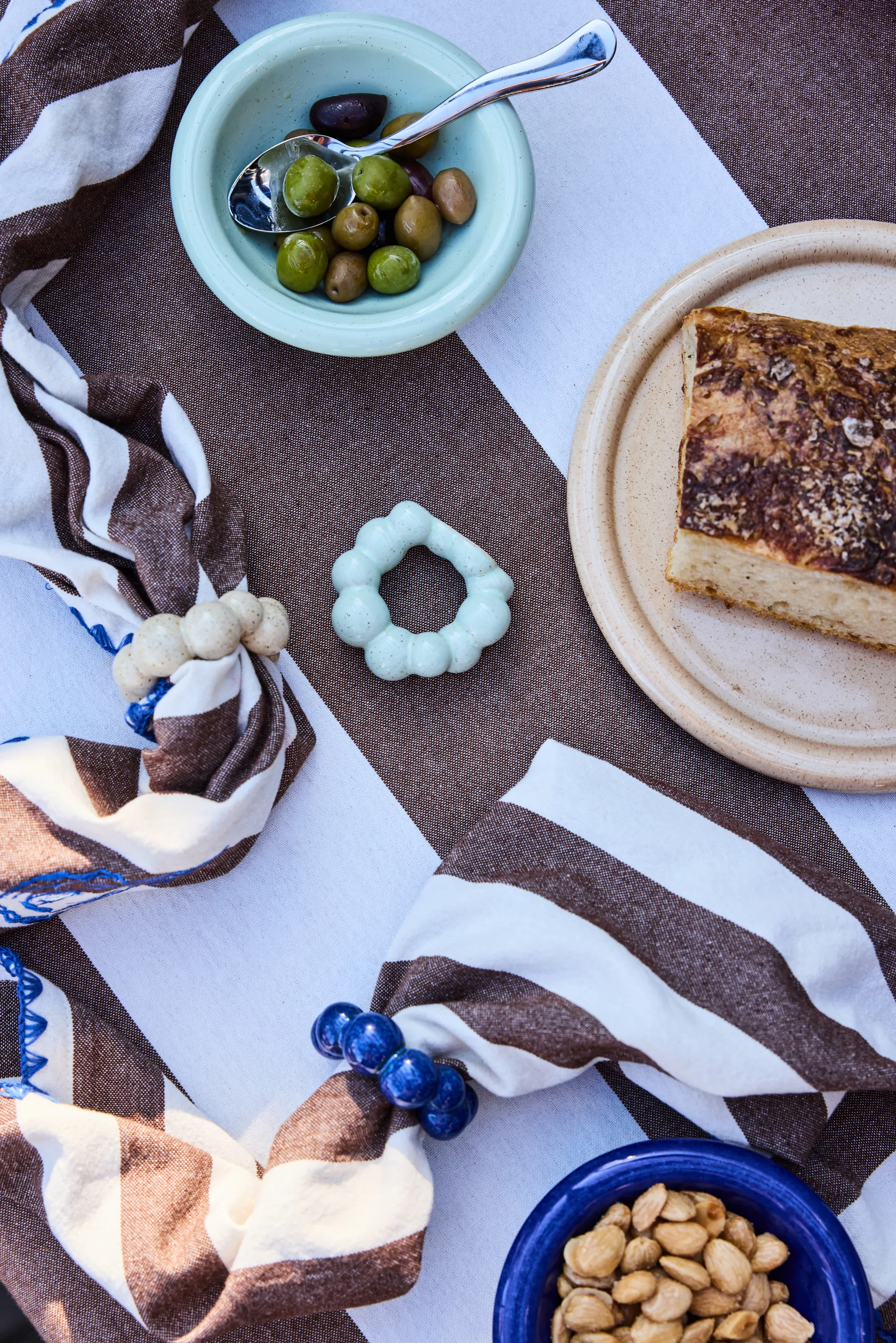 Porto servietring, 4-pak, Mintgrøn Byon