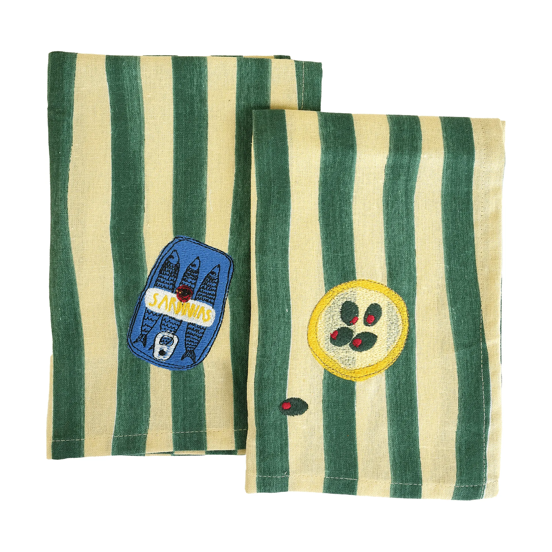 Sera serviet 2-pak, Grøn, 45x45 cm Byon