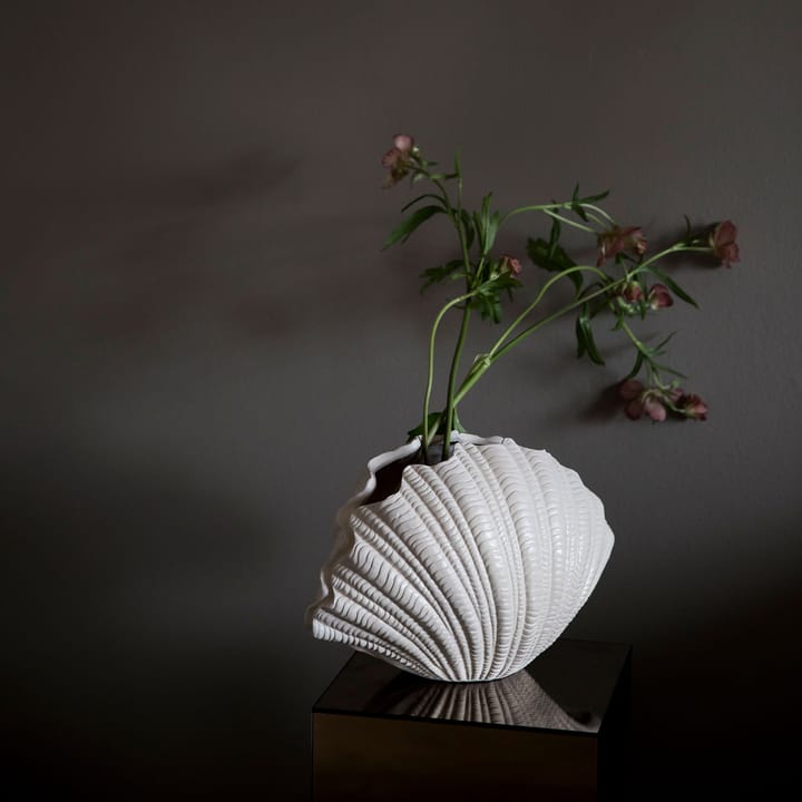 Shell vase, Hvid Byon
