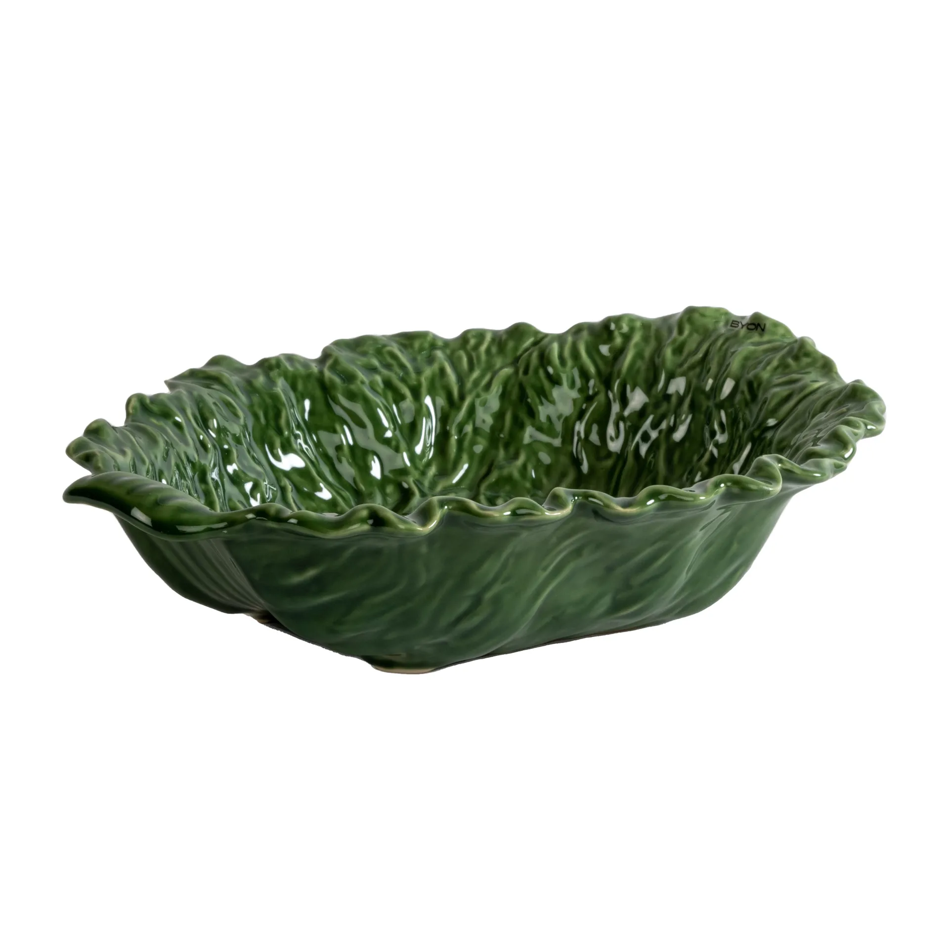 Veggie skål L 30x34,5 cm, Grøn Byon