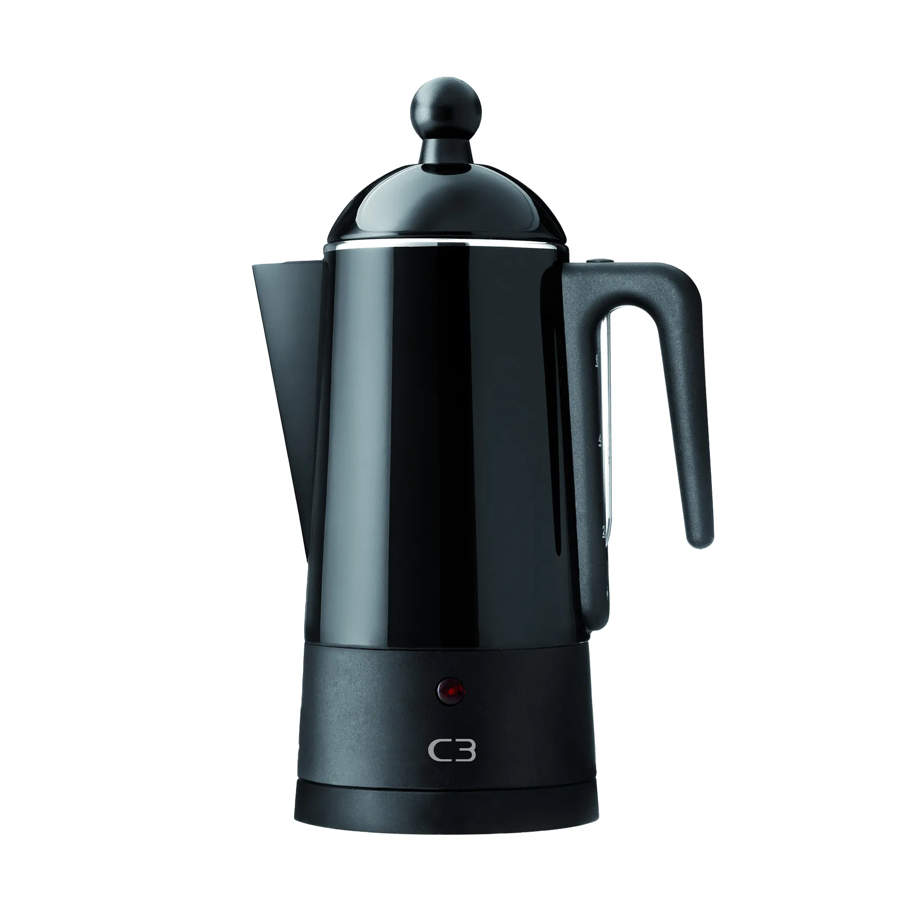 C3 Perkulator Design sort, 6 kopper C3