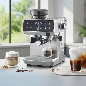 Caso Gourmet espressomaskine med kværn - Stål - Caso