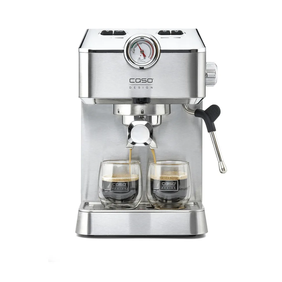 Caso Gourmet espressomaskine, Sølv Caso