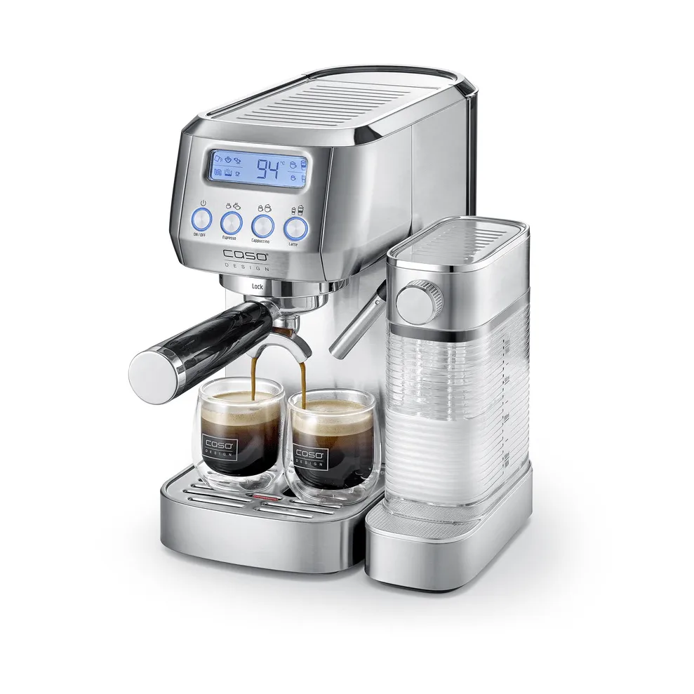 Caso Gourmet Latte espressomaskine, Sølv Caso