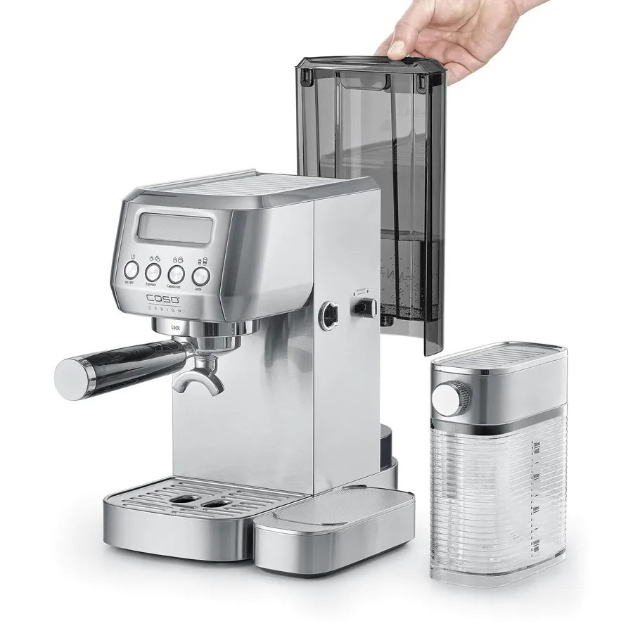 Caso Gourmet Latte espressomaskine, Sølv Caso