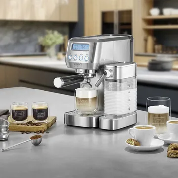 Caso Gourmet Latte espressomaskine - Sølv - Caso