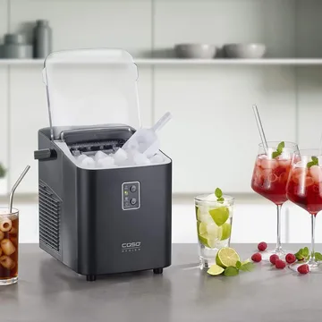 IceChef kompakt isterningemaskine - Mat sort - Caso