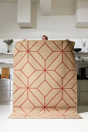 Ayur tæppe - Beige-Rust, 270x180 cm - Chhatwal & Jonsson