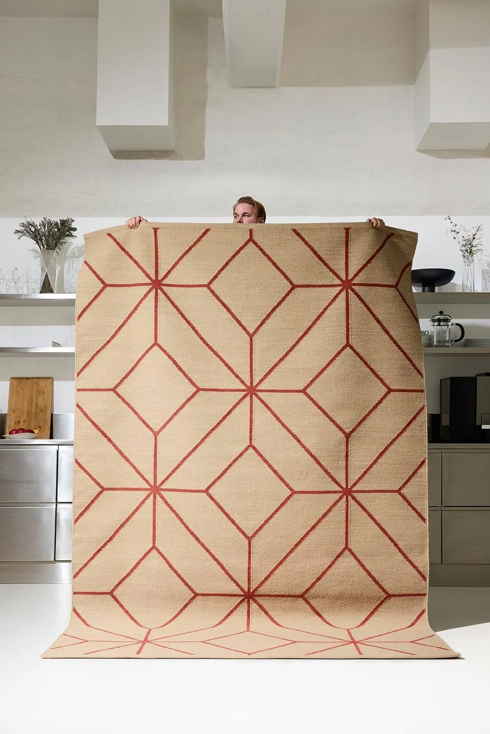Ayur tæppe, Beige-Rust, 320x230 cm Chhatwal & Jonsson