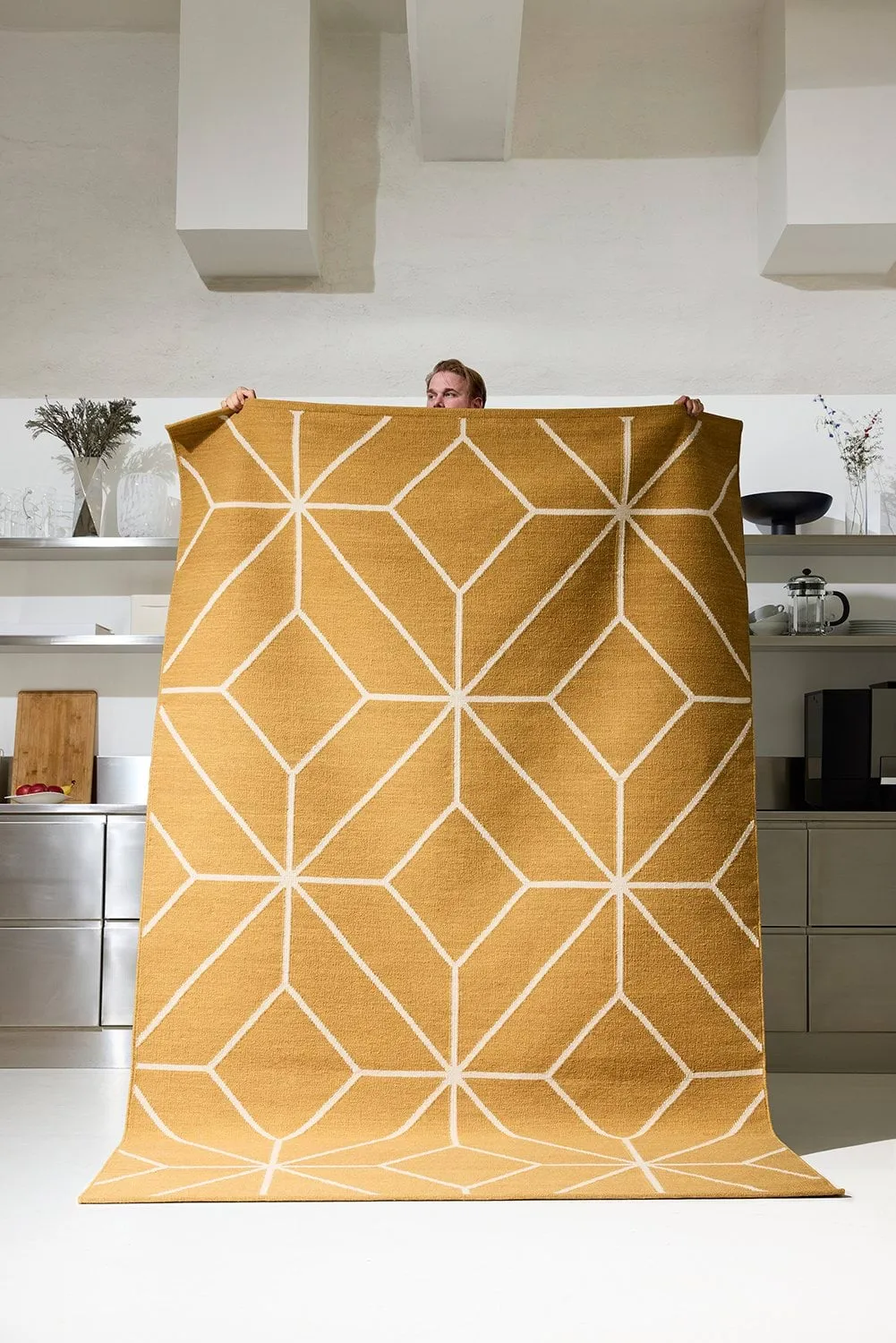 Ayur tæppe, Masala Yellow-Off White, 270x180 cm Chhatwal & Jonsson