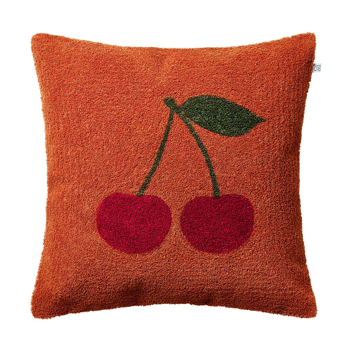 Chhatwal & Jonsson Cherry pudebetræk 50×50 cm Apricot orange-rød-grøn