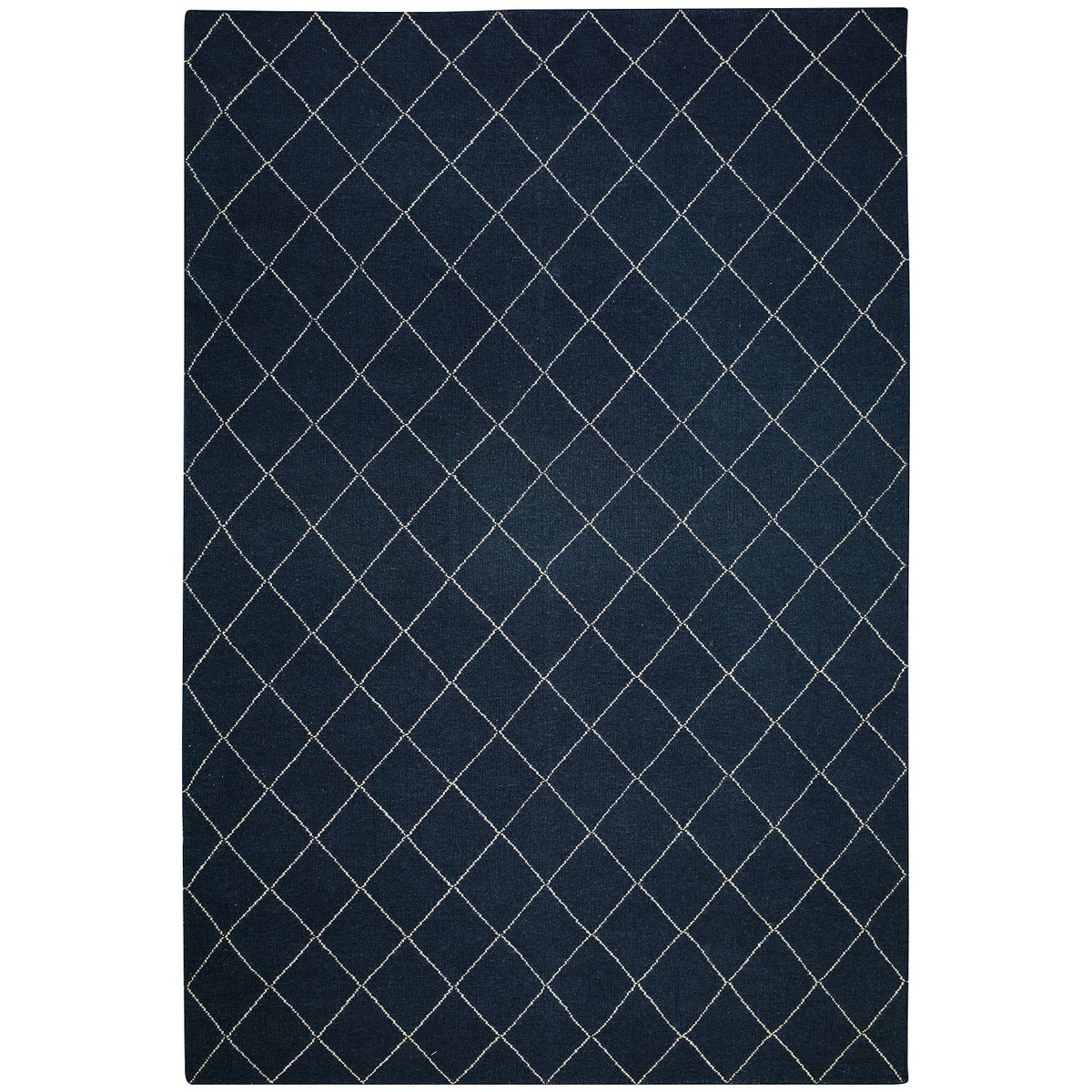 Chhatwal & Jonsson Diamond tæppe 230×336 cm Blue melange/off white