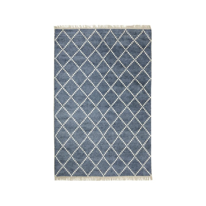 Kochi tæppe - blue melange/offwhite, bambus/silke, 230x320 cm - Chhatwal & Jonsson