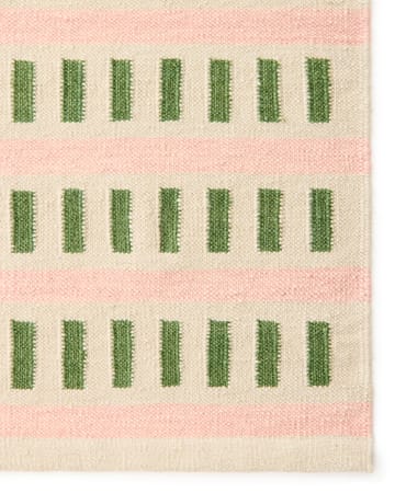 Ladakh uldtæppe - Offwhite-green-pink, 180x270cm - Chhatwal & Jonsson