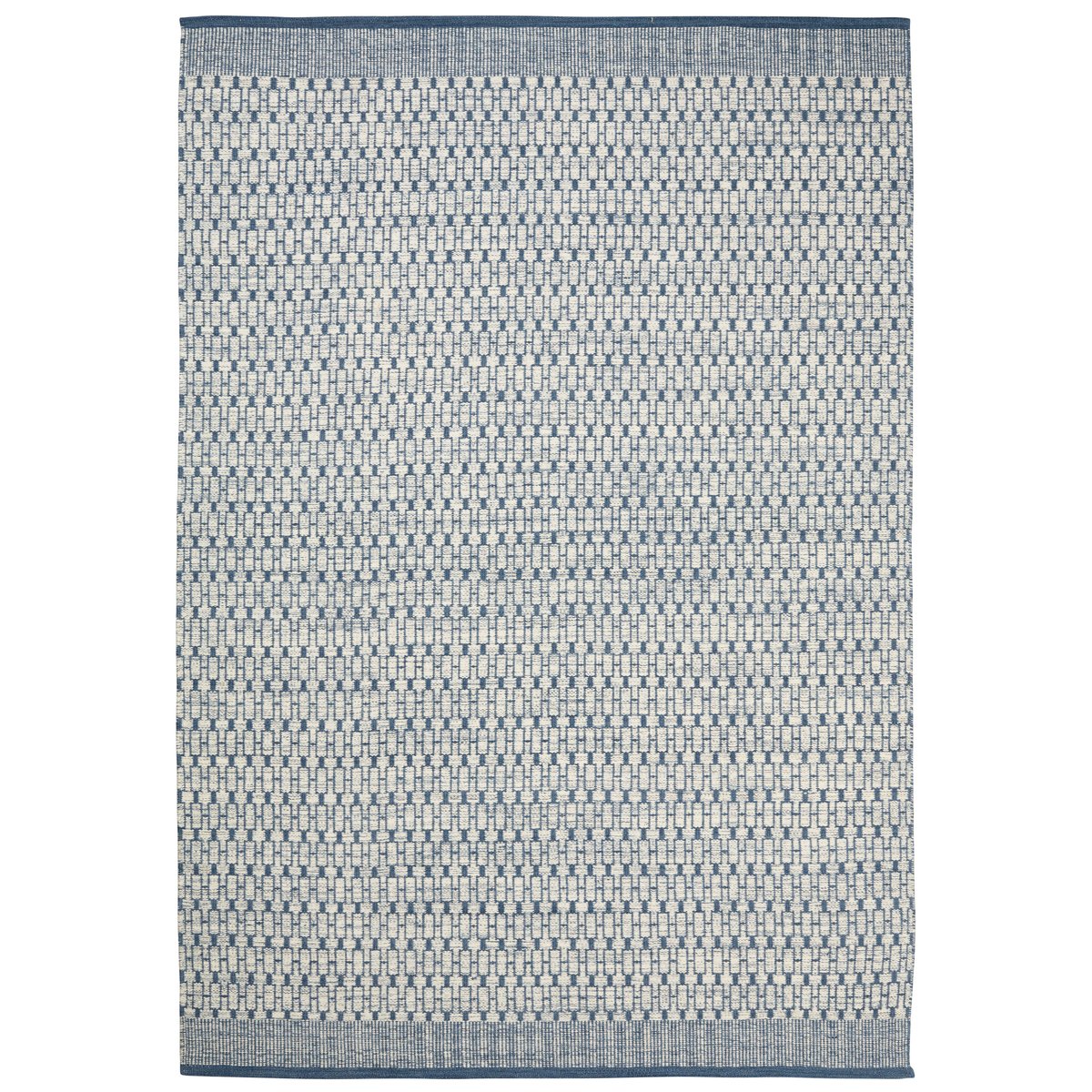 Chhatwal & Jonsson Mahi gulvtæppe 200×300 cm Off white/blå