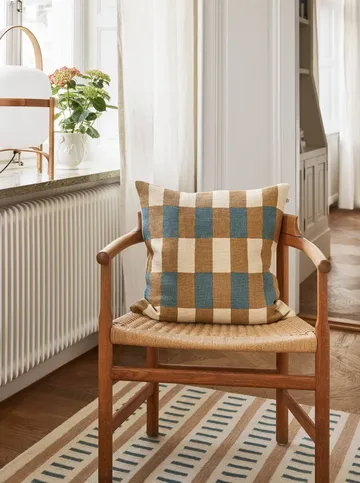 Marari pudebetræk - Khaki-Heaven Blue, 50x50 cm - Chhatwal & Jonsson