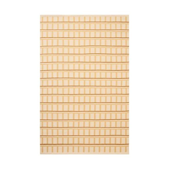 Mysore uldtæppe - Off White-Masala Yellow-Yellow, 180x270 cm - Chhatwal & Jonsson