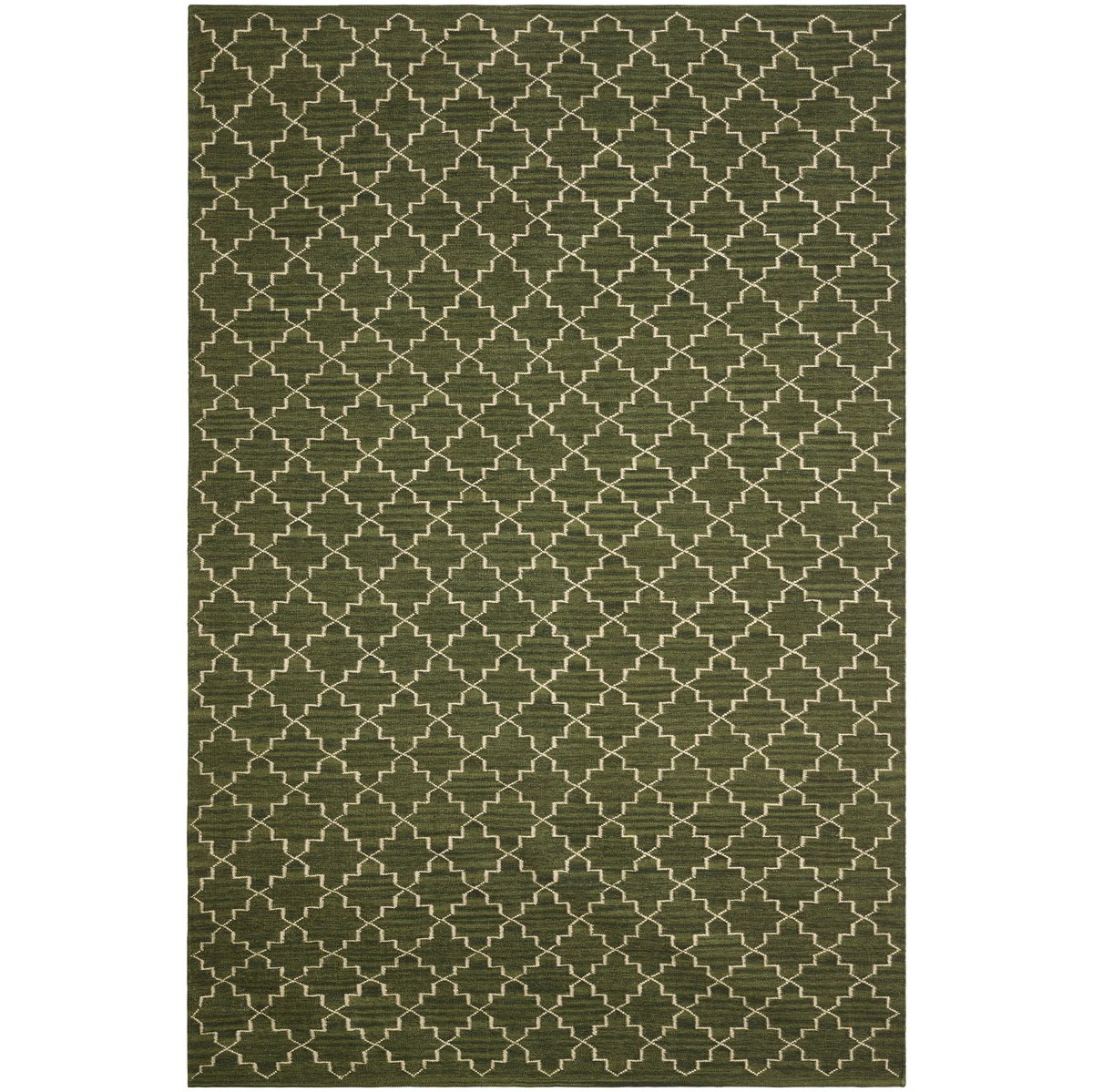 Chhatwal & Jonsson New Geometric tæppe 234×323 cm Green melange-off white