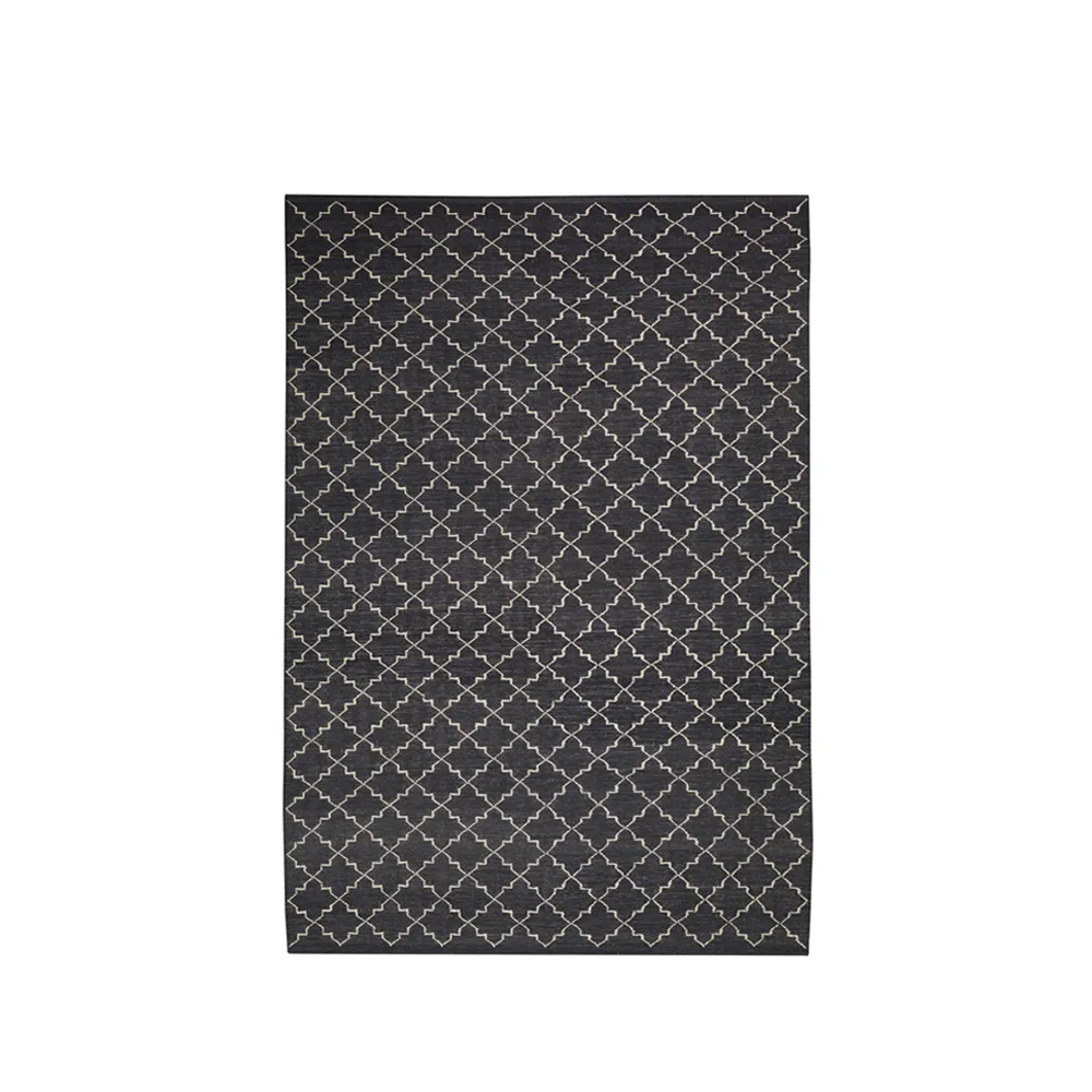 New Geometric tæppe, Dark grey/Offwhite, 180x272 cm Chhatwal & Jonsson