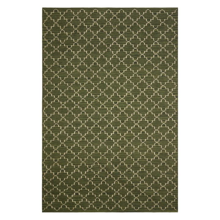 Nyt Geometrisk tæppe 180 x 272 cm, Green melange/off white Chhatwal & Jonsson