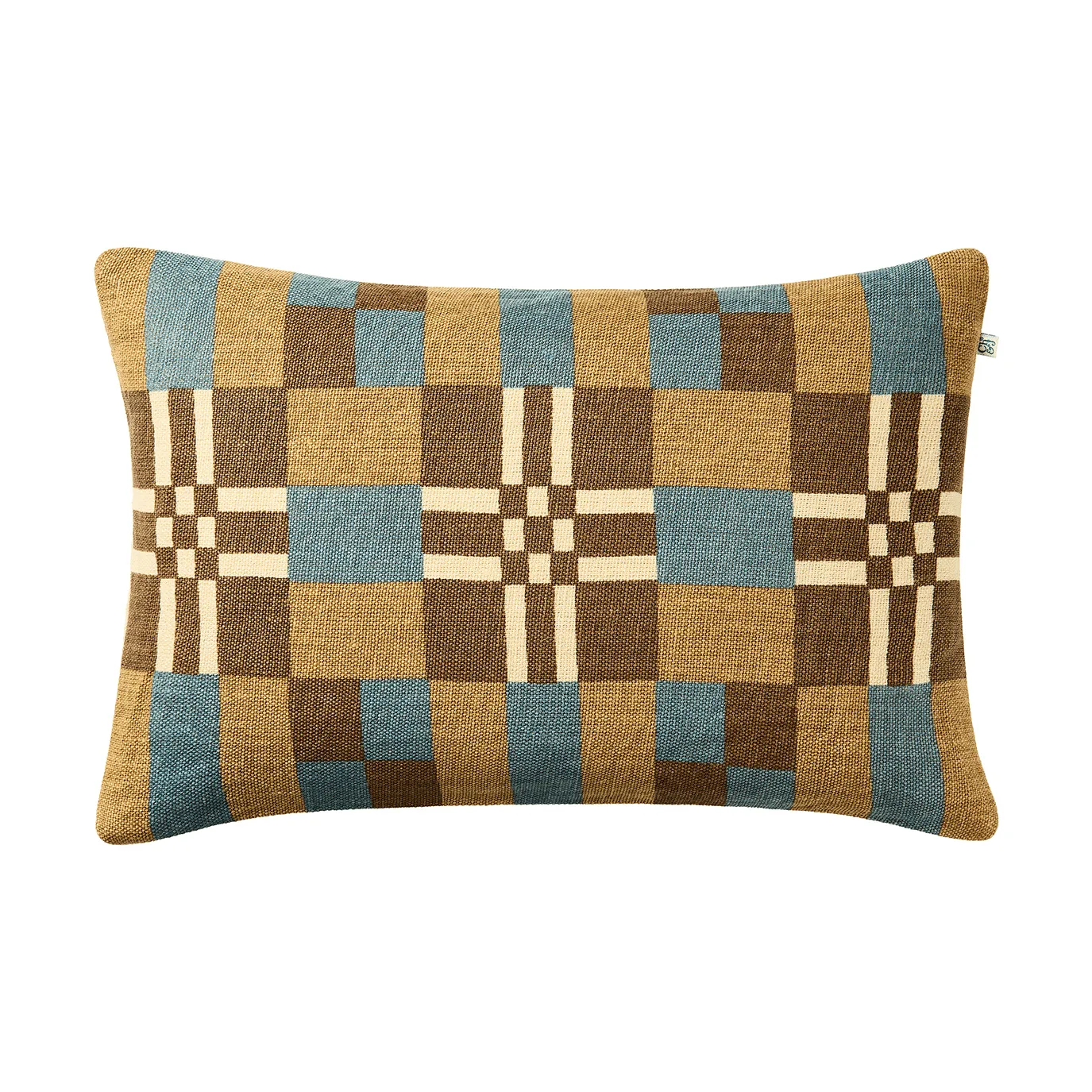 Ravi pudebetræk, Khaki-Heaven Blue-Taupe, 40x60 cm Chhatwal & Jonsson