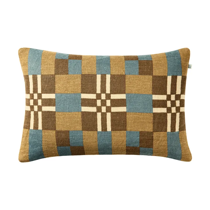 Ravi pudebetræk - Khaki-Heaven Blue-Taupe, 40x60 cm - Chhatwal & Jonsson