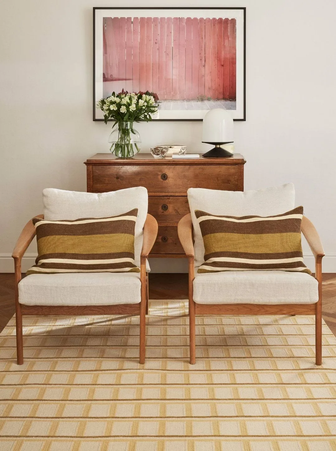 Vera pudebetræk, Masala Yellow-Taupe, 40x60 cm Chhatwal & Jonsson