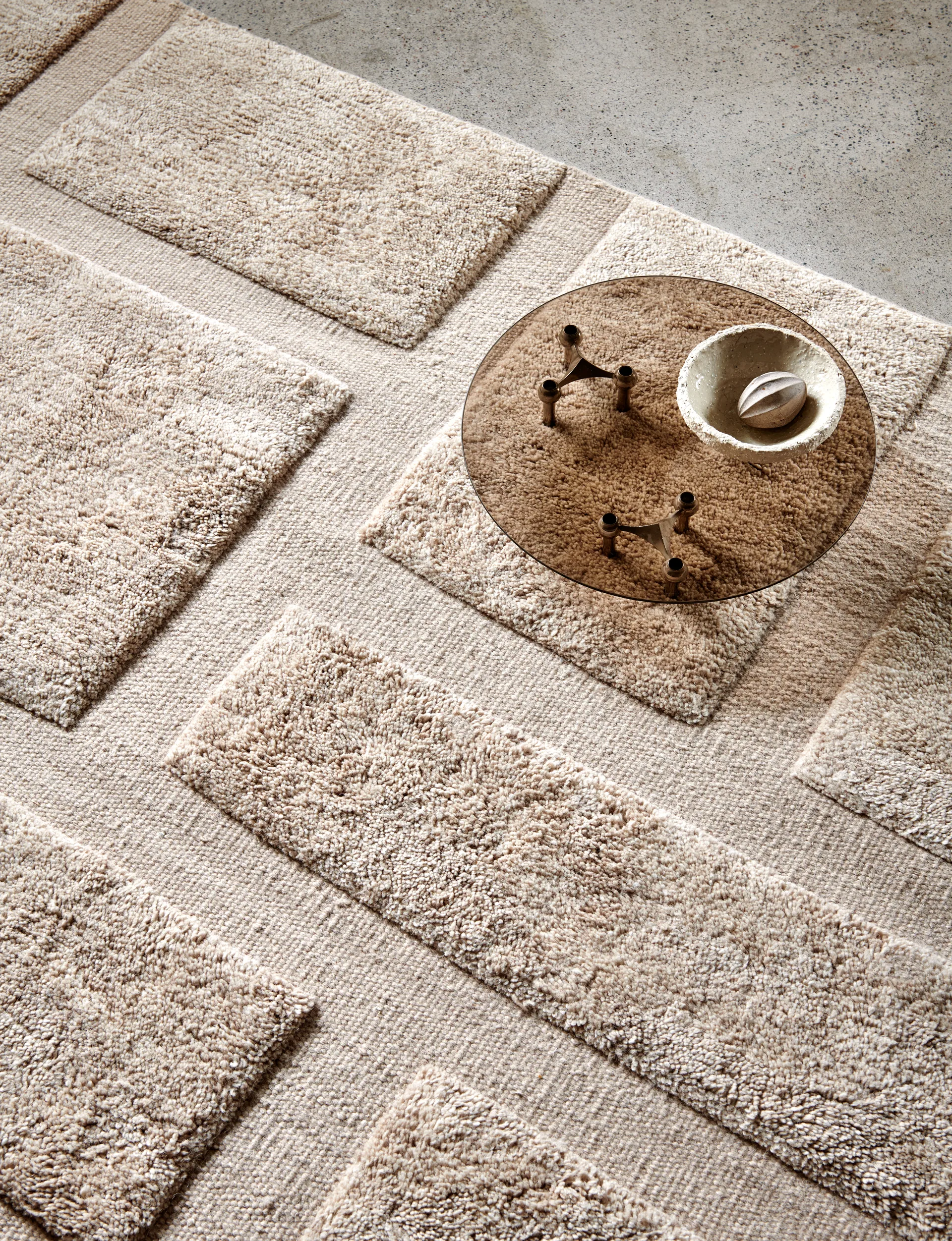 Bricks uldtæppe 250x350 cm, Beige Classic Collection