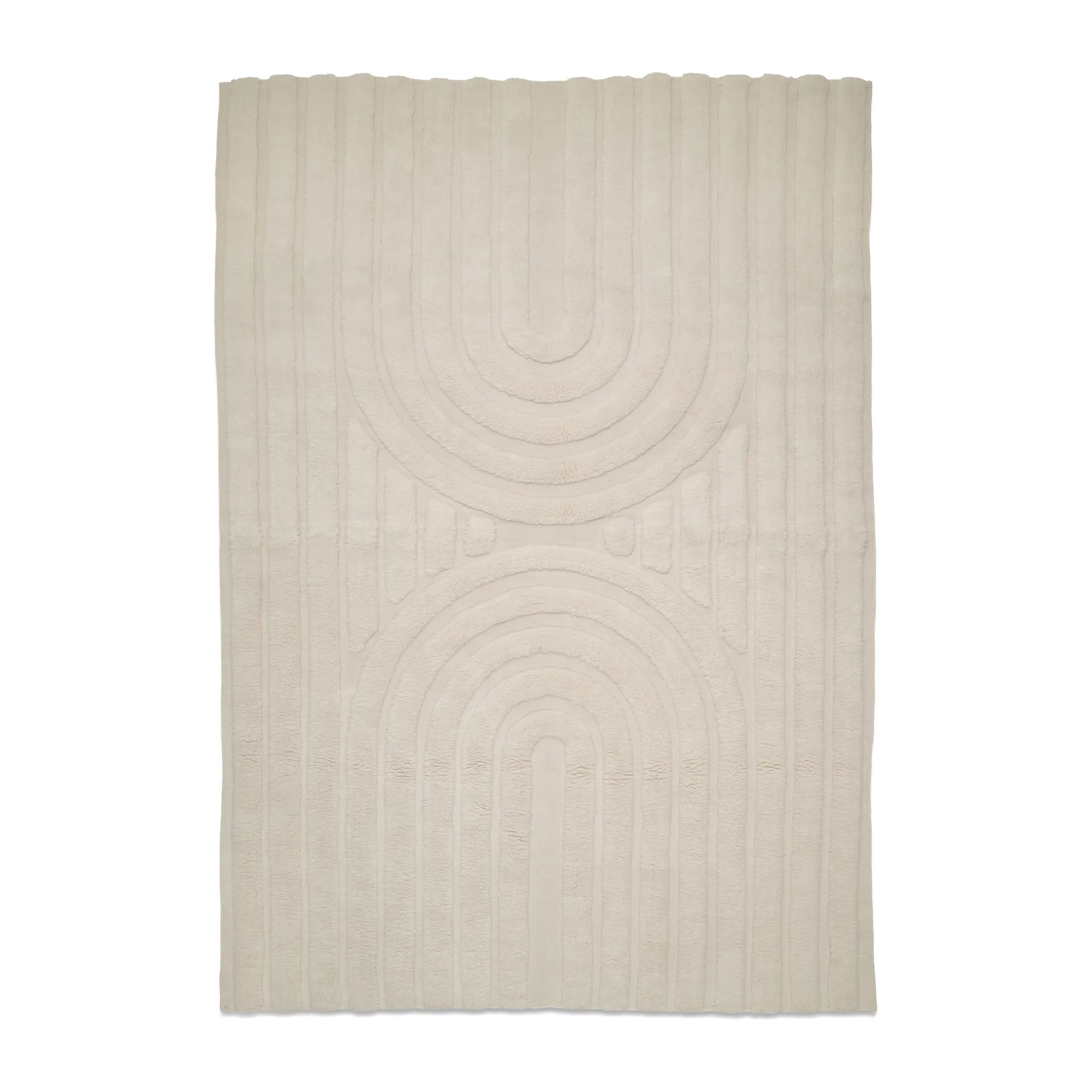 Curve uldtæppe 200x300 cm, Ivory Classic Collection