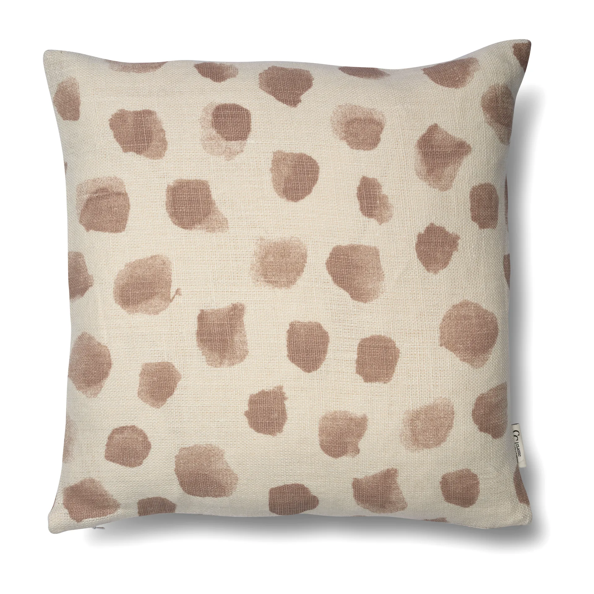 Dotty pudebetræk 50x50 cm, Hvid/Bark Classic Collection