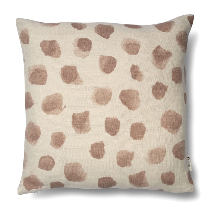 Dotty pudebetræk 50x50 cm, Hvid/Bark Classic Collection
