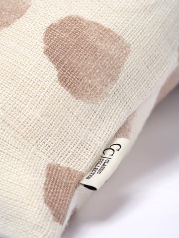 Dotty pudebetræk 50x50 cm - Hvid/Bark - Classic Collection