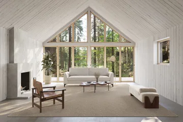 Fjellmyr tæppe med kantsyning - Naturbeige, 300x400 cm - Classic Collection