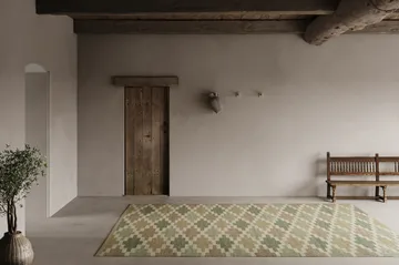 Korsnäs tæppe - Grønbeige, 250x350 cm - Classic Collection