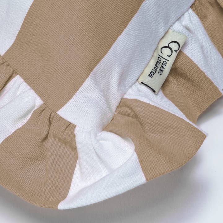 Kudebetræk Ruffle Stripes 50x50 cm, Beige Classic Collection
