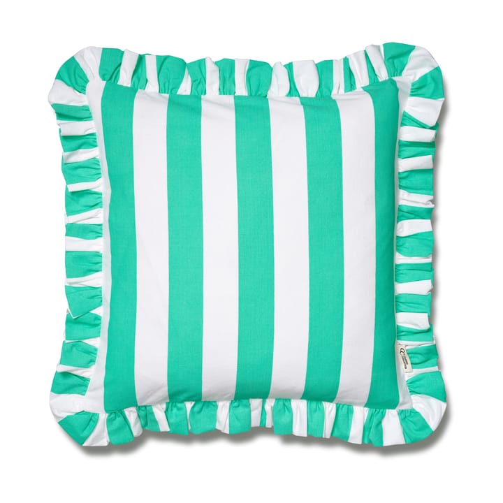 Kudebetræk Ruffle Stripes 50x50 cm - Sage - Classic Collection