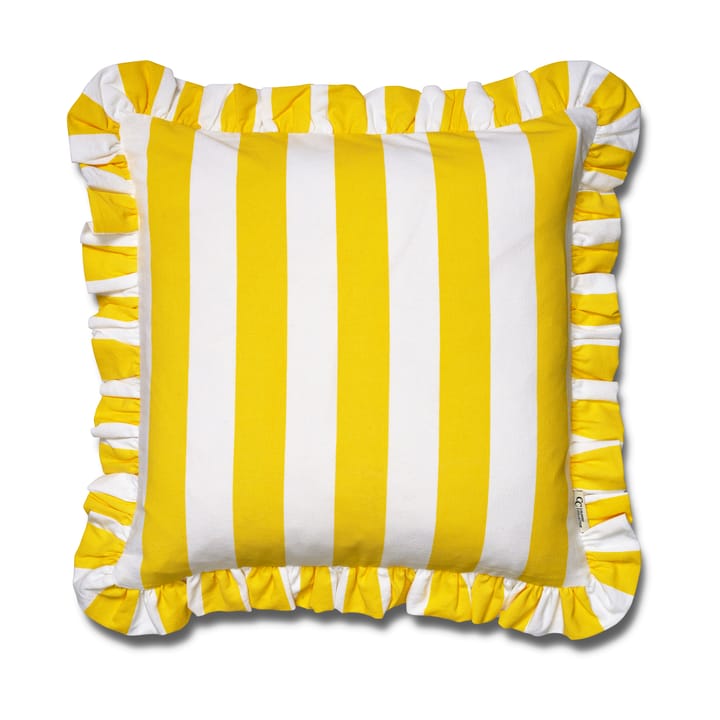 Kudebetræk Ruffle Stripes 50x50 cm - Yellow - Classic Collection