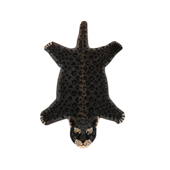 Leopard tæppe, sort, 90x150 cm Classic Collection
