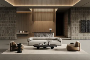 Lobby-måtte med kantsyning - Off-white, 400x600 cm - Classic Collection