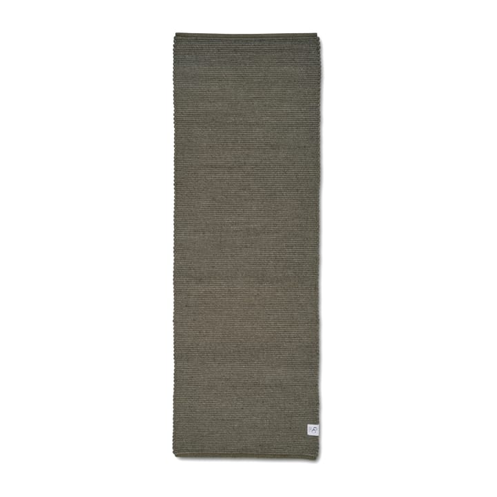 Merino entrétæppe/løber - Dark green, 80x250 cm - Classic Collection