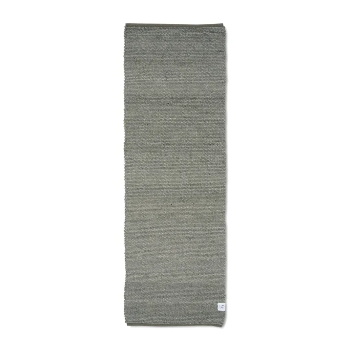 Merino løber - Green, 80x250 cm - Classic Collection